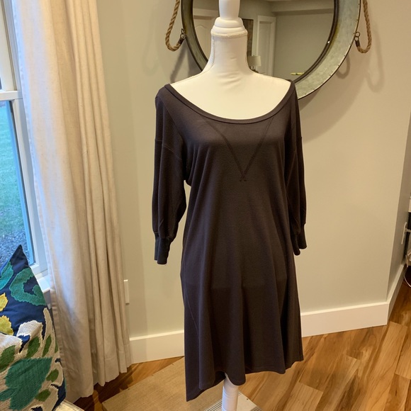 Clary Sage Organics Dark Grey Dress - Picture 1 of 3